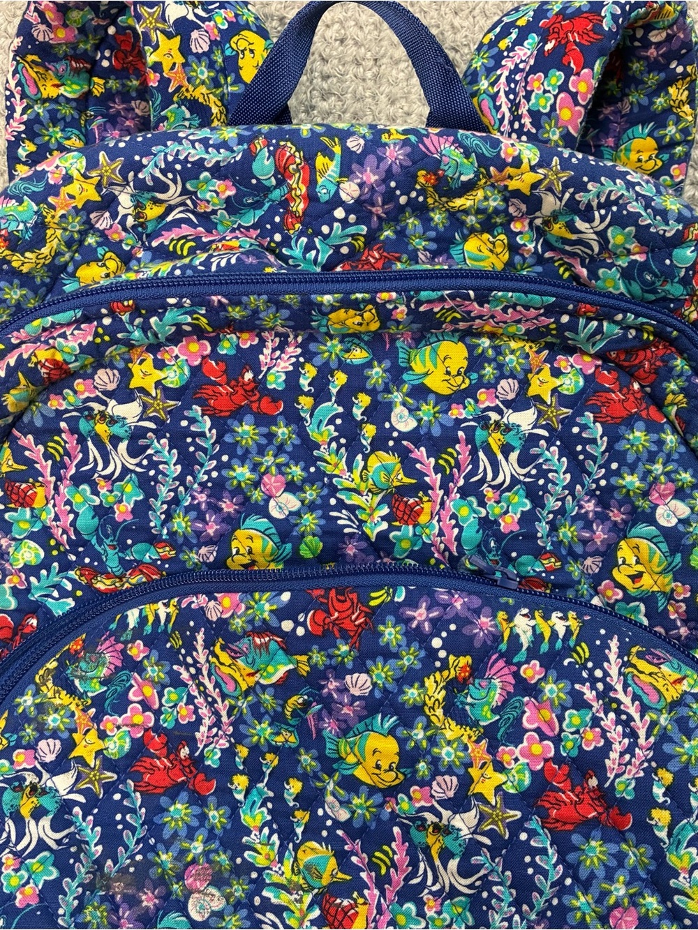 🧜♀️ Disney x Vera Bradley Little Mermaid Campus Backpack from Disney World 2025 - Picture 4 of 12
